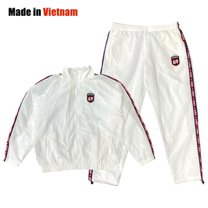 Survêtement unisexe streetwear imprimé logo grande taille respirant léger hip-hop pour l'entraînement, pantalon de jogging et coupe-vent - Product Image 1