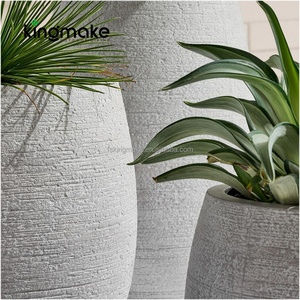 Vases d'extérieur de grande taille de haute qualité, pots à fleurs auto-arrosants <span class=keywords><strong>en</strong></span> ciment renforcé durables et macetas de jardin de grande taille pour la vente <span class=keywords><strong>en</strong></span> <span class=keywords><strong>gros</strong></span> - Product Image 2
