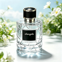 Vente en gros de flacons de parfum de voyage cylindriques de luxe de 100 ml, flacons vides pour sous-conditionnement, emballage personnalisé avec logo