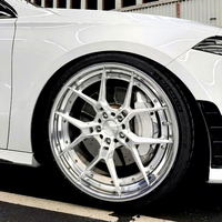 Jantes en alliage forgé sur mesure en 2 parties, finition argent poli, 18, 19, 20 pouces, 5x112 pour Mercedes W177 W118 CLA45 AMG C63 C43 CLS W204 W218