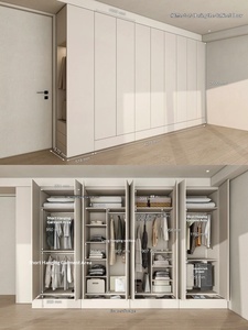 <span class=keywords><strong>Armario</strong></span> de <span class=keywords><strong>Madera</strong></span> Moderno <span class=keywords><strong>y</strong></span> Minimalista, Duradero, Ecológico, de Gran Capacidad, Personalizable, Mueble para Dormitorio - Product Image 2