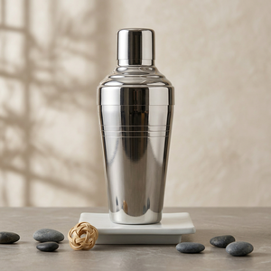 Coctelera de Acero Inoxidable que Ahorra Espacio, Herramienta Profesional de Bar, Diseño a Prueba de Fugas, Acabado Espejo, Mezcla Perfecta para el Hogar - Product Image 1
