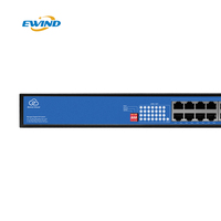 Switch PoE de Alto Rendimiento de 4/8/16/24 Puertos, Administrado en la Nube con IA, Gigabit, Uplink SFP, Montaje en Rack o Escritorio, para Cámaras IP CCTV, Oficina, AP