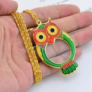 Collier <span class=keywords><strong>Loupe</strong></span> Vintage avec Pendentif Hibou en Émail, Lentille Acrylique à Haute Transmittance, Mini <span class=keywords><strong>Loupe</strong></span> de Lecture Portable en Métal pour <span class=keywords><strong>Femme</strong></span> - Product Image 5