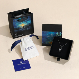 Boîte d'emballage de <span class=keywords><strong>bijoux</strong></span> avec logo personnalisé, ensemble de <span class=keywords><strong>bijoux</strong></span>, rangement pour collier, boucles d'oreilles, emballage de <span class=keywords><strong>bijoux</strong></span>, sac en papier, boîte à anneaux, boîte à tiroir coulissant - Product Image 1