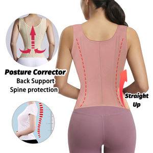 Gaine amincissante rose tendance avec soutien-gorge intégré, effet <span class=keywords><strong>ventre</strong></span> <span class=keywords><strong>plat</strong></span>, type corset, Fajas Colombianas, Body Shaper - Product Image 4