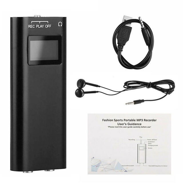 Q25 Magnetic HD Noise Cancelling Digital Voice Recorder | Voice Activated Long Standby Encryption MP3/WAV