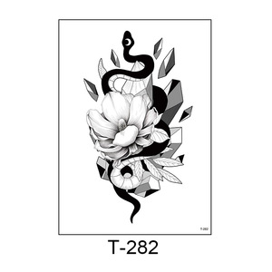 Tatuaggi Temporanei Sexy Personalizzati per Donne Adulte, Tatuaggi 3D a Farfalla e Rosa, Impermeabili, Ecologici, Arte Corporea - Product Image 4