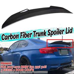 Aileron arrière en fibre de carbone véritable P/M4/PSM pour BMW E92 M3 2DR 335i 328i 2007-2013 - Product Image 1