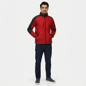 Chaqueta Softshell para Hombre Hecha con Tela 100% Poliéster, Talla y Color Personalizados 2026, Servicio OEM, Transpirable - Product Image 1