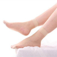 Femme printemps et été chaussettes en verre Transparent bas femmes naturel Invisible mince court Nylon Cristal pied chaussettes en soie