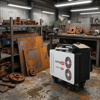 Machine de nettoyage au laser pulsé HANTEN 300w, machine de décapage de peinture au laser, nettoyeur laser pour bois et pierre