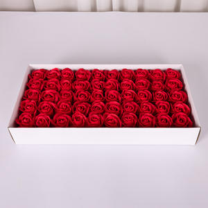 Flores de Rosa Artificiales Hechas a Mano al por Mayor, 50 cm de Alto, 7 cm de Diámetro, Color Rojo, Flor de Seda para el Día de San Valentín, Decoración del Hogar/Bodas - Product Image 5