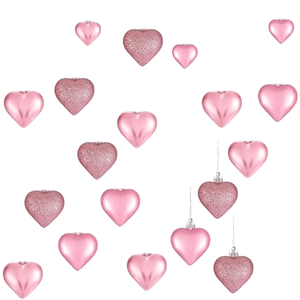 JQ New Mini Modern <b>Christmas</b> Decoration Creative Doll Angel Girl Plastic Glitter Heart Shape Pendant with Low MOQ - Product Image 1