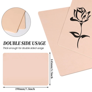 1mm Pink Synthetic Leather Tattoo <b>Practice</b> Skin Double Sided Blank <b>Pad</b> for PMU Training - Product Image 6