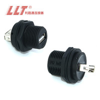 Conector de montaje en panel USB impermeable IP67 para transmisión de señal