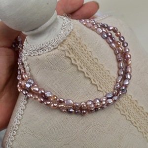 Perles d'eau douce naturelles baroques de 4-5 mm, trou droit, blanches, à deux faces, petites, légères, pour la fabrication de bijoux en vrac - Product Image 2