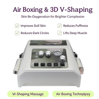 Appareil Microcourant 3D V-shaping, Machine Faciale à Oxygène, Masseur Lifting Visage et Cou, Électroporation, Masseur à Rouleaux Sous Vide 2026