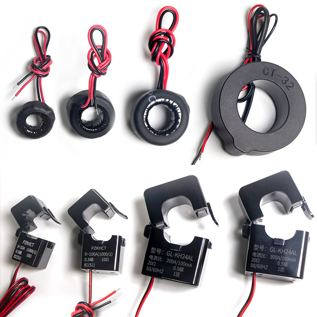 Peacefair PZCT Split Core Current Transformer Toroidal Coil CT AC Current Sensor for Smart Energy Meter