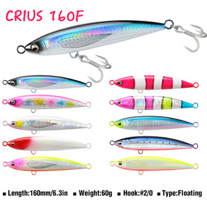 Señuelo de superficie tipo lápiz de 16 cm y 60 g para pesca en alta mar de atún y pez cola amarilla - Product Image 2