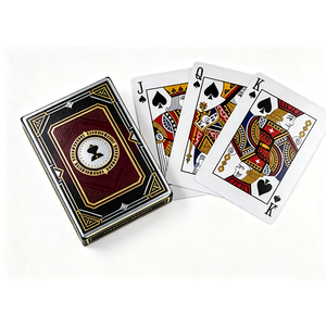 Jeu de cartes à jouer personnalisé avec logo, cartes de poker en papier et plastique, design personnalisé pour les fournitures de casino, les jeux de magie et les jeux de fête, vente en gros - Product Image 4