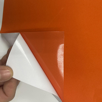 Oranje auto-styling zelfherstellende suède vinyl wrapfolie lichtblauwe carrosserie zelfklevende sticker anti-kras luxe kleurveranderende folie