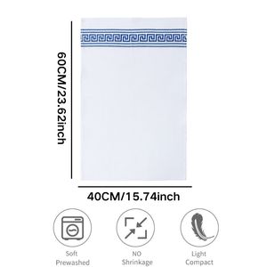 Paño de Cocina Estilo Nórdico, Tejido Jacquard de Poliéster y Algodón Teñido con Hilo, Rectangular con Patrón Geométrico - Product Image 3