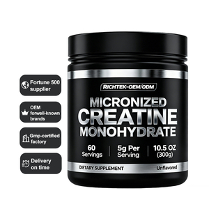 Créatine monohydrate en vrac de qualité alimentaire 100% micronisée 200 mesh, poudre de créatine monohydrate pure pour la croissance musculaire - Product Image 1