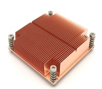 Ventilateur de refroidissement de processeur Intel 1U à ailettes en cuivre