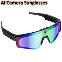 Gafas Ligeras con Reproductor de Música y Grabación de Audio, Gafas de Sol con Cámara IA y Grabación de Video