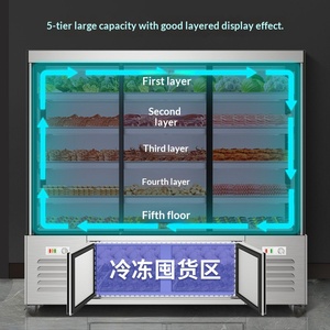 Réfrigérateur commercial YINZHENG à <span class=keywords><strong>4</strong></span> <span class=keywords><strong>portes</strong></span> pour fruits et légumes, vitrine <span class=keywords><strong>réfrigérée</strong></span>, équipement de réfrigération - Product Image 4