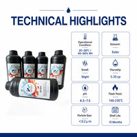 Encre UV DTF universelle compatible avec plusieurs matériaux pour imprimante Epson I3200U1 DX5 DX7 XP600 TX800 Bois Verre Céramique Métal Acrylique