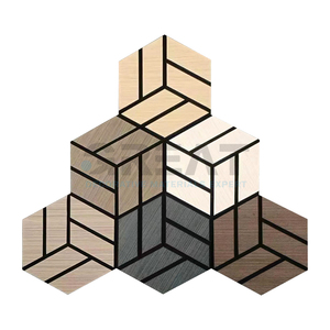 2025 últimos modelos de paneles acústicos de madera hexagonales de madera natural para sala de eventos - Product Image 1