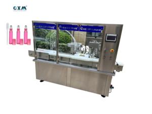 เครื่องบรรจุและปิดฝาขวดและหลอดแบบอัตโนมัติ 4 หัว แบบปั๊มกลไก สำหรับบรรจุของเหลว ปริมาณ 5-200 มล. - Product Image 1