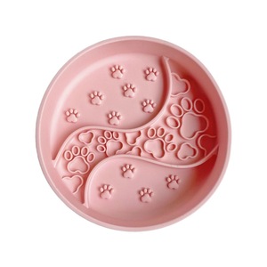 Özel silikon yalama Mat kase köpek katlanabilir silikon köpek kasesi kedi yavaş besleyici köpek yavaş besleyici kase - Product Image 2
