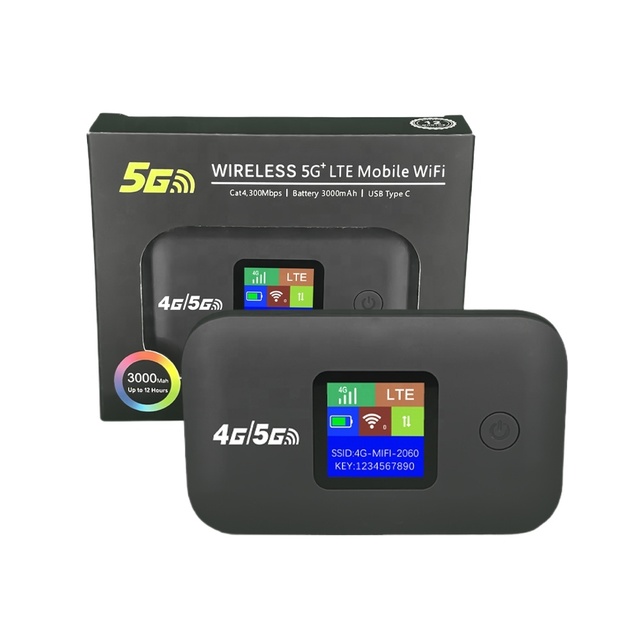 Hot Sale Mobile 4G WiFi Router with SIM Card Firewall Mini Pocket Design 3000mAh Battery