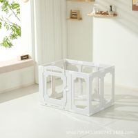Parc de jeu pour animaux domestiques en plastique transparent acrylique, barrière d'isolement intérieure surélevée et épaissie, écologique