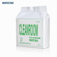 WIPESTAR Lingettes pour salles blanches 100 g/m² 6 pouces 100 % polyester sans peluches pour le nettoyage de composants semi-conducteurs, écrans LCD et lentilles optiques
