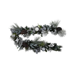 Nueva llegada personalizada Pvc verde decoración de Navidad guirnalda artificial moderna - Product Image 1