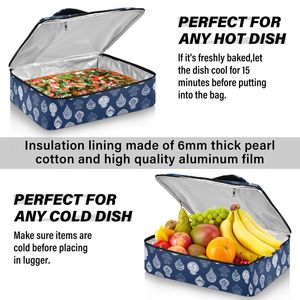 Hawaii Print Customization Delivery <b>Pizza</b> <b>Bag</b> BBQ Food Takeout Insulated Casserole Lunch <b>Bag</b> Cooler <b>Bag</b> for Picnic - Product Image 5