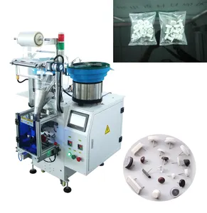 Automatic Two Vibrator Bowl Screws Nuts Plain Washers Spring Washers Toys Standard Parts Packaging Machine