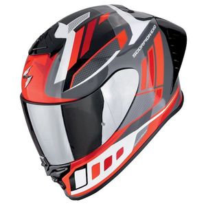 Casco Integrale Scorpion Exo R1 II Evo Air Bianco Grigio Rosso M in Fibra Composita per Moto - Product Image 1