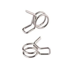 Fournisseur OEM Colliers de serrage à ressort 5-14mm Kits de colliers de serrage à ressort à <span class=keywords><strong>double</strong></span> fil en acier inoxydable pour tuyau de carburant - Product Image 1