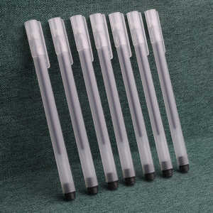 Stijlneutrale pen, mat transparante gelpen voor kantoor- en schoolbenodigdheden (zwart/blauw/rood) - Product Image 1