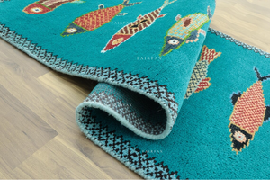 พรมขนสัตว์พิมพ์ลายเปอร์เซียแบบสั่งทำได้ หลายสี พรมทอสีพื้น ชุดพรมปูพื้นห้องนั่งเล่น - Product Image 6