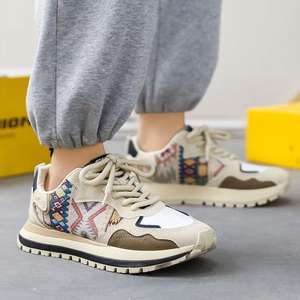 Zapatos de hombre modernos para primavera/verano, zapatos deportivos casuales estampados y bordados, zapatos de hombre de suela gruesa y cómodos - Product Image 1