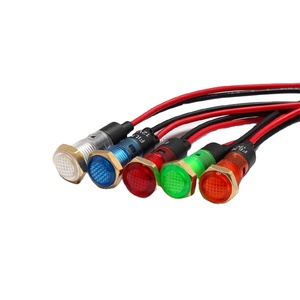 Flin 8mm110v IP65 nhựa vít pins thiết bị chỉ số đèn hiển thị trạng thái làm việc của thiết bị - Product Image 1