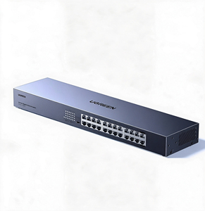 Conmutador Ethernet Gigabit de 24 Puertos UGREEN CM950, Carcasa de Acero para Montaje en Rack, Protección Contra Sobretensiones de 6KV, Conmutador de Red No Administrado - Product Image 1