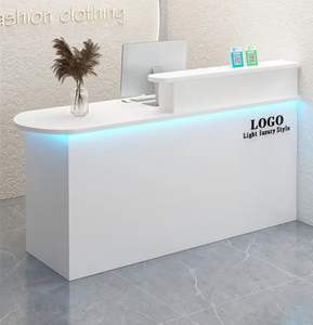 Minimimalist Modern Office Checkout Counter & Cash Register <b>Small</b> Backrest for Laboratory Barbershop - Product Image 6