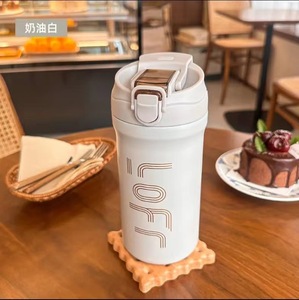 Tasse à café de voyage en acier inoxydable 316 avec couvercle-Tasse de voiture isolée sous vide Thermos portable étanche pour boissons chaudes/froides - Product Image 2